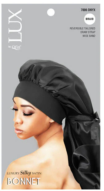 Silky Braid Bonnet, Onyx