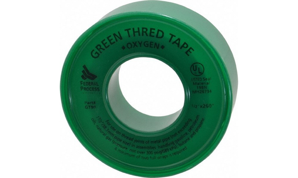 O2 Clean Tape Green Oxygen Thread Tape - Covington Corporation