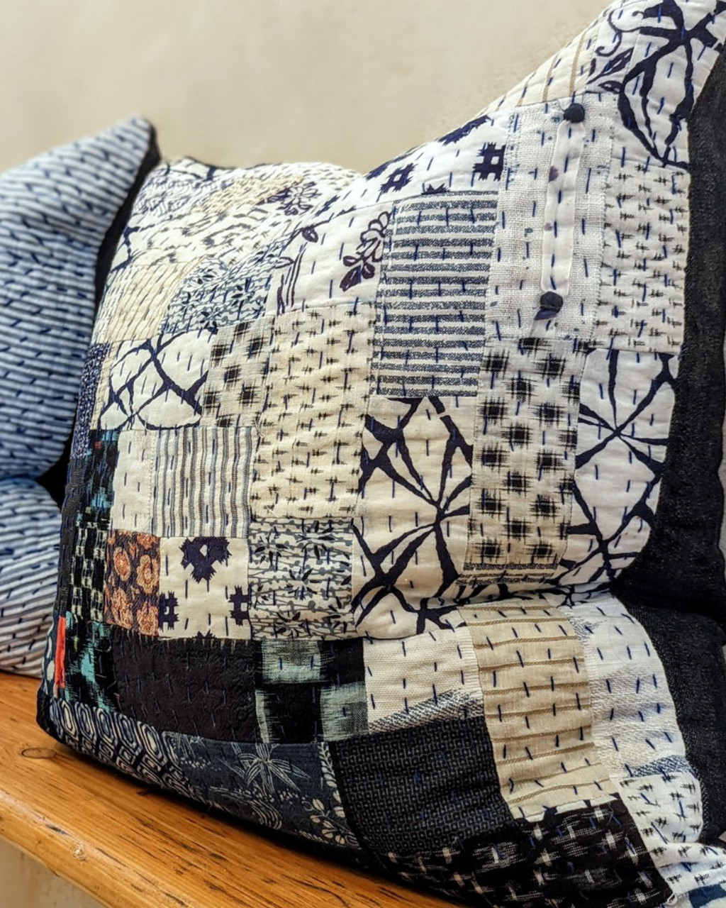 Cushion Cover Patchwork Throw Pillows Vintage Look Patchwork