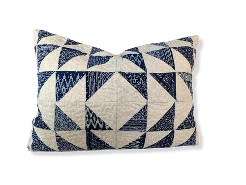Hand Quilted Kimono Pillow Cover