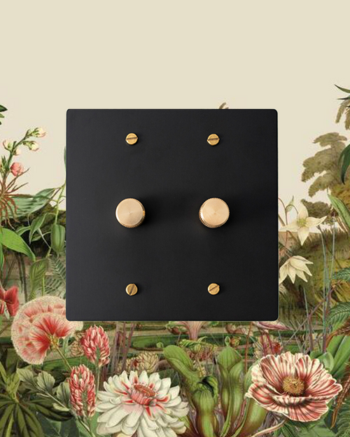 Brass Knurled Dimmer Switch