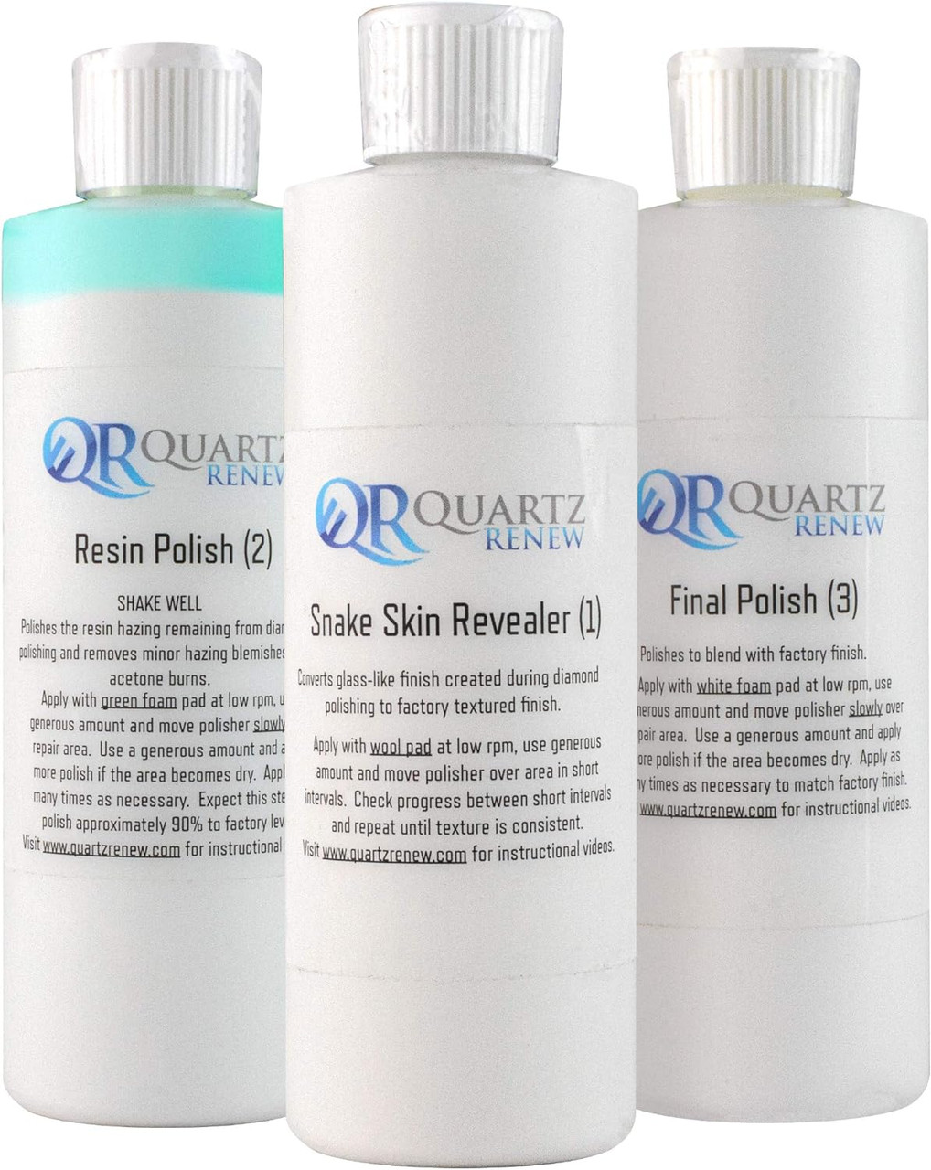 Quartz Renew Set of 4-Step Pads - Quartz Renew