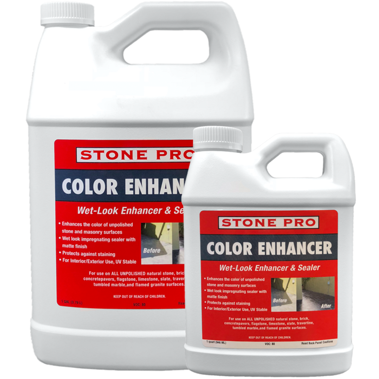 Stone Pro Color Enhancer and Sealer Rocket Supply Stone, Tile