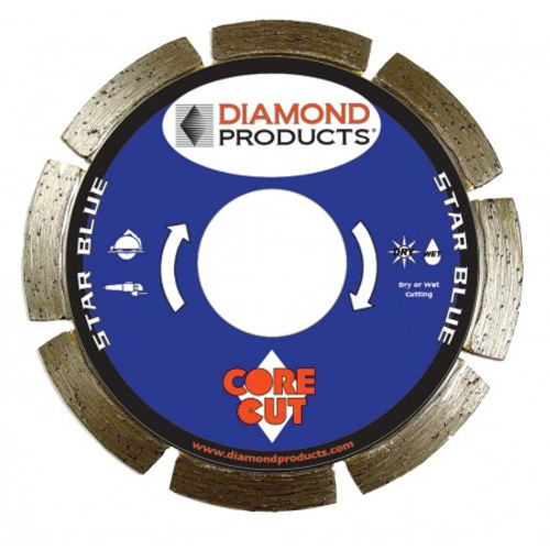 Diamond Products 8 Inch Star Blue Segmented Turbo Diamond Blade 74953 Buy Online or in store at Rocket Supply Company - Denver, Colorado