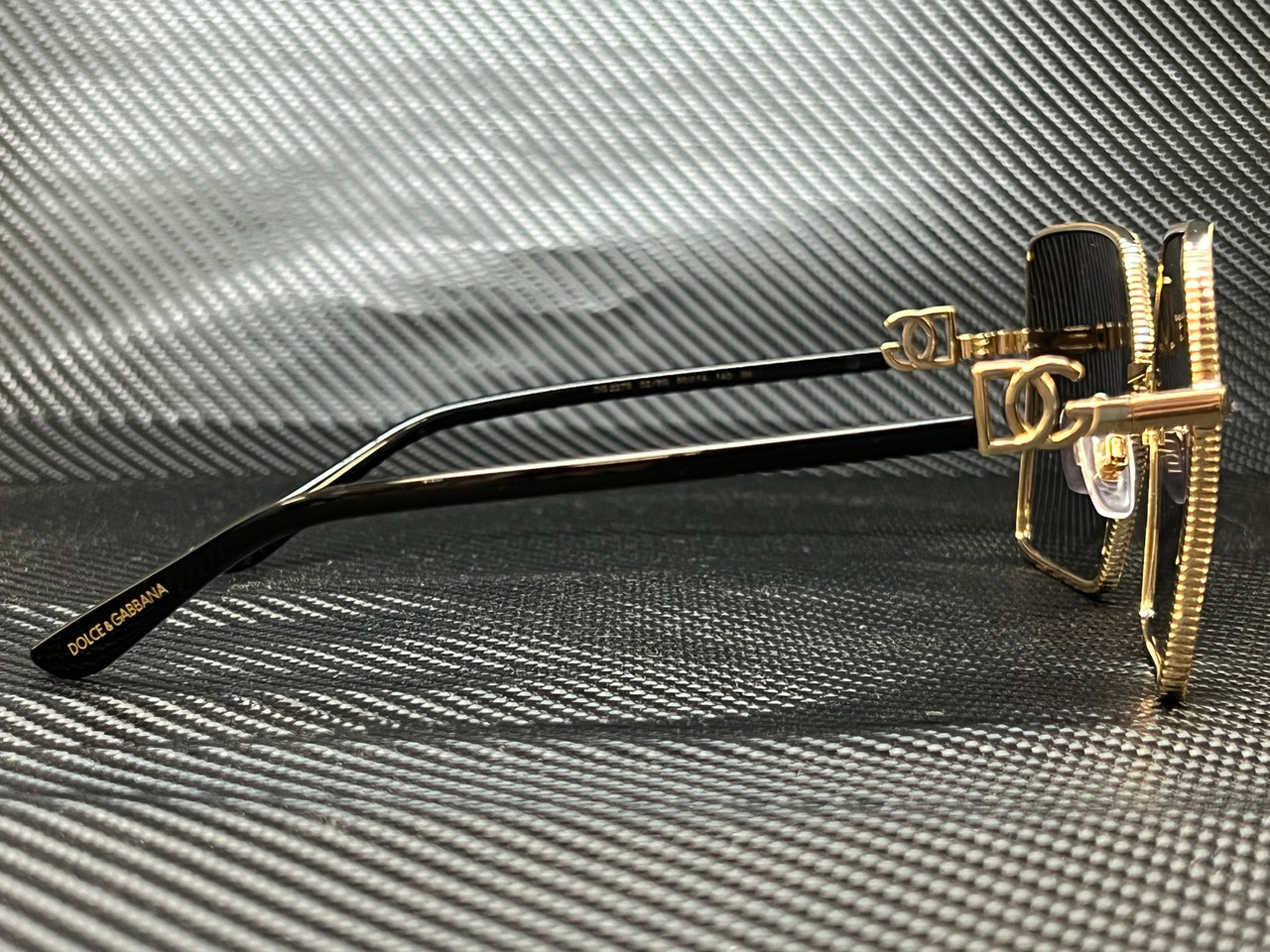 DOLCE & GABBANA DG2279 02 8G Gold Square 60 mm Women's Sunglasses