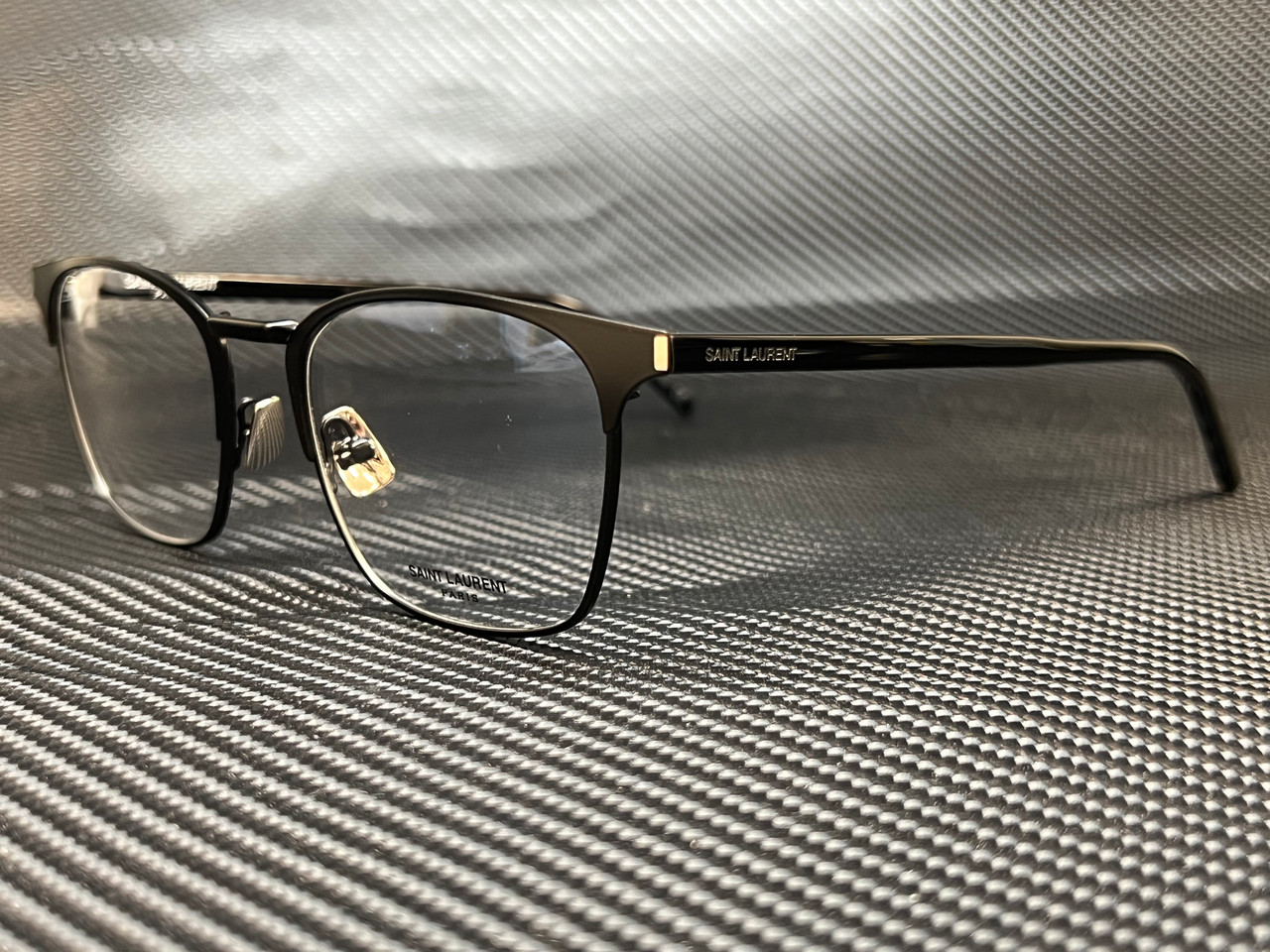 Saint Laurent SL 224 001 Black Men's Authentic Eyeglasses Frame 52-19