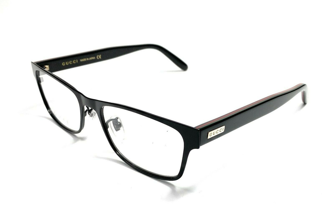 GUCCI GG0274OJ 001 Black Rectangle Square Unisex Eyeglasses Frame