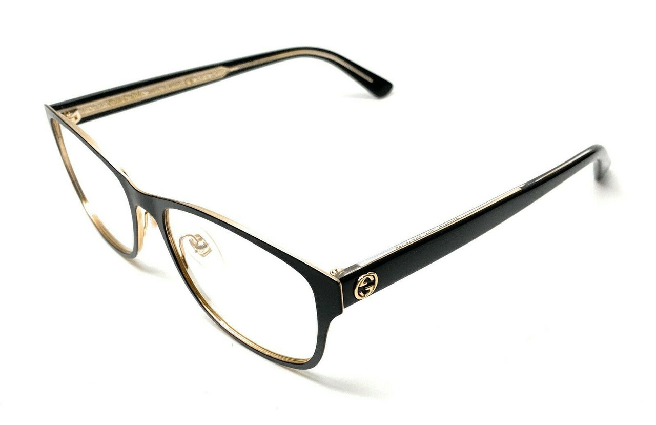 Gucci Gg0304o 001 Black Cat Eye 53 Mm Womens Eyeglasses Frame