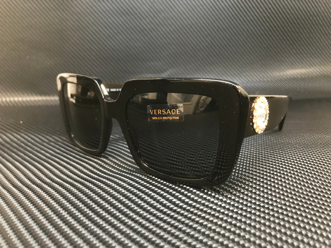 Versace Eyewear GB1 square-frame Glasses - Black