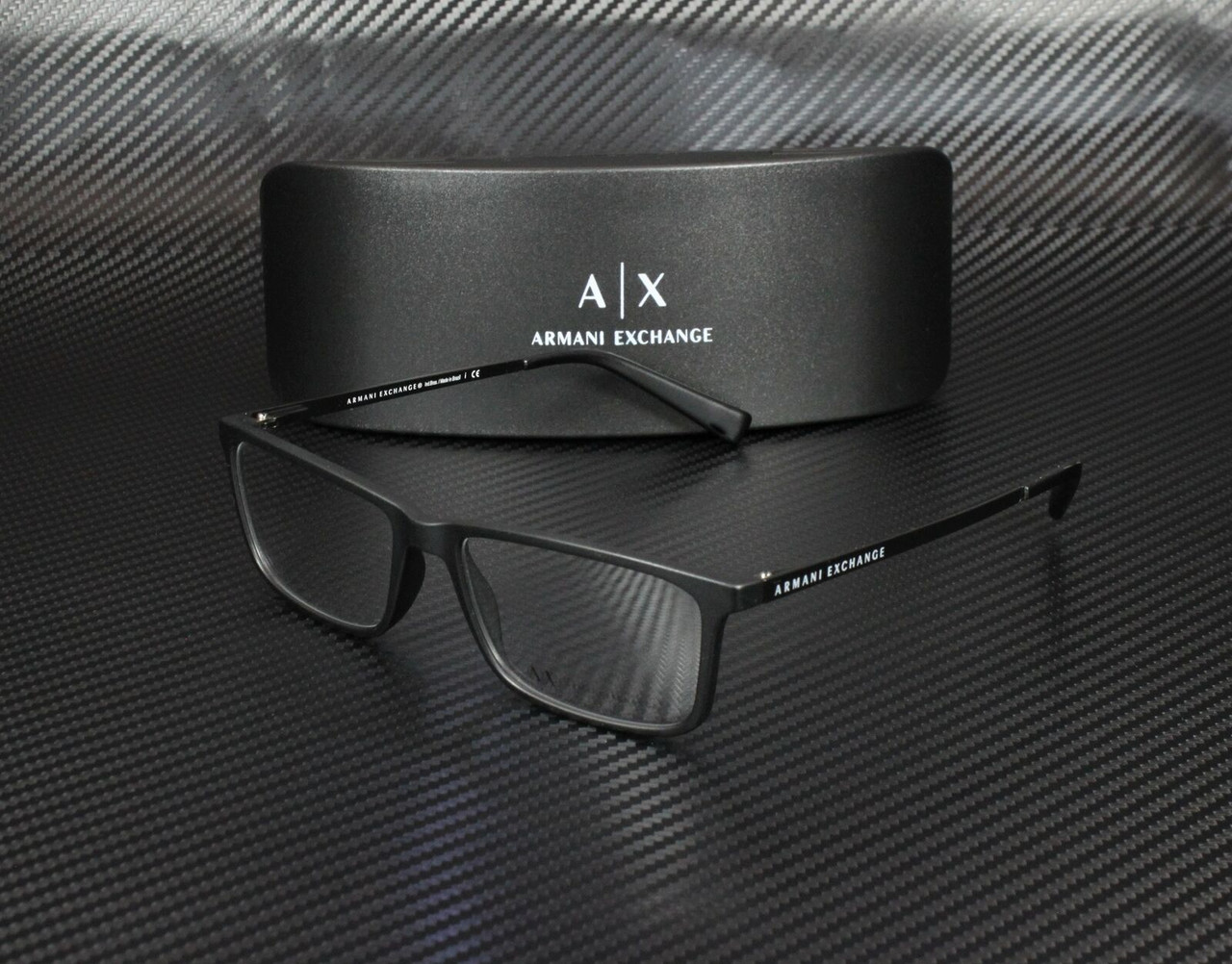 ARMANI EXCHANGE AX3027 8078 Black Rectangle 55 mm Men s Eyeglasses