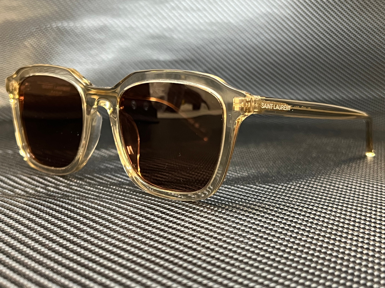 SAINT LAURENT SL 457 004 Yellow Square 53 mm Unisex Sunglasses