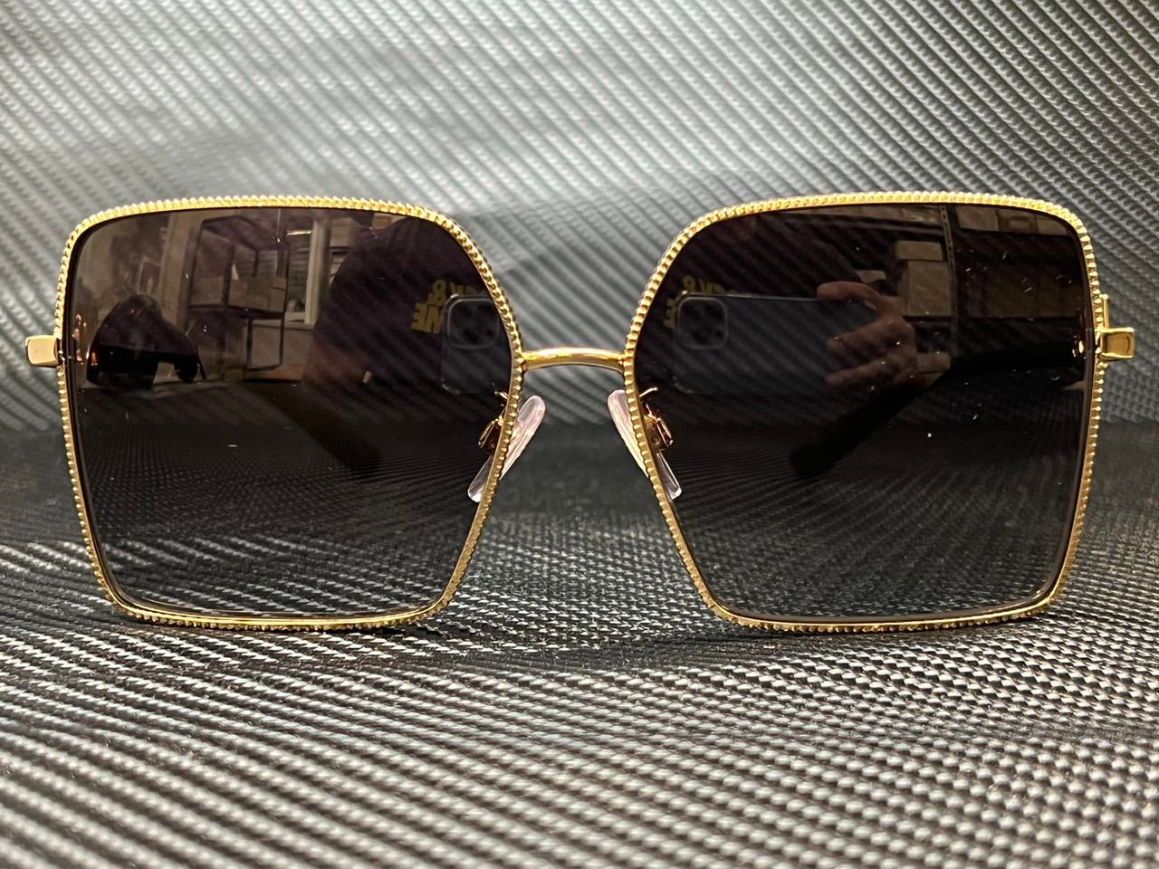 DOLCE & GABBANA DG2279 02 8G Gold Square 60 mm Women's Sunglasses