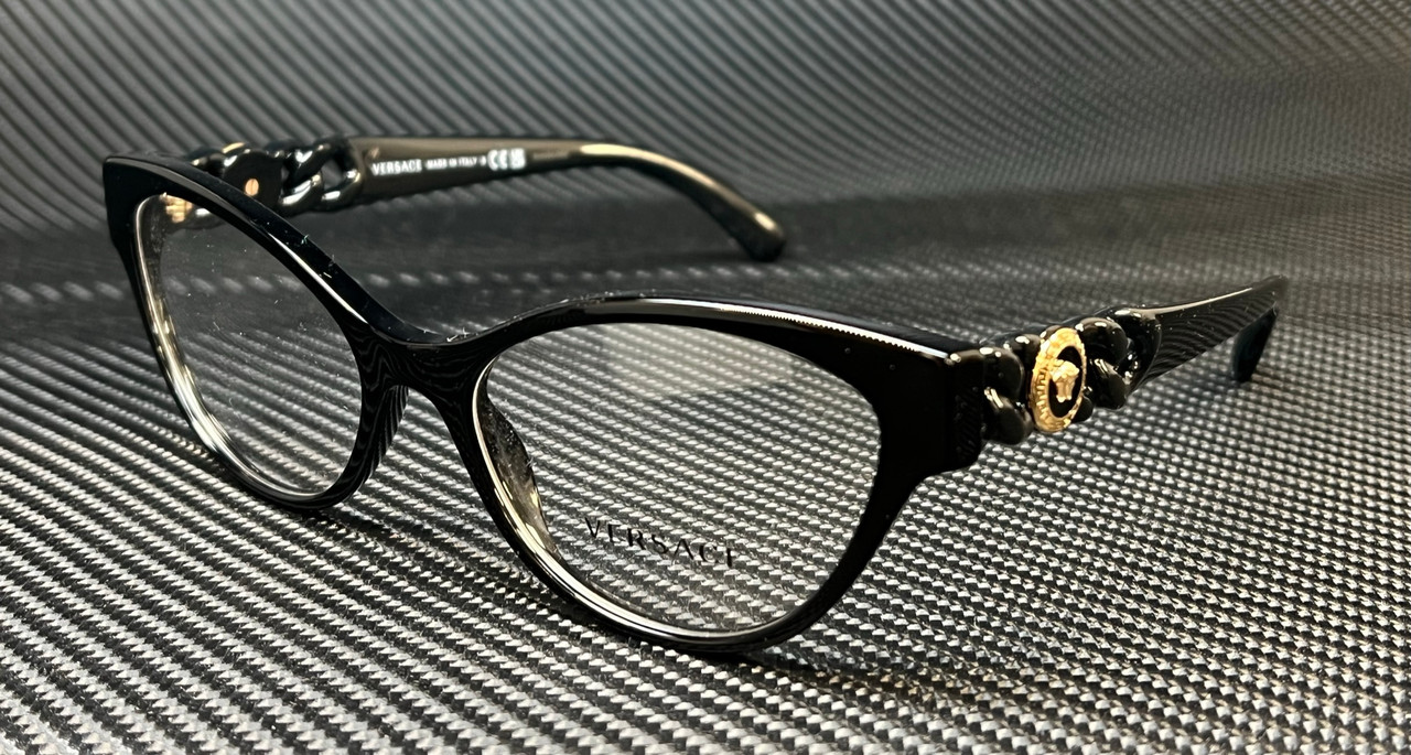 Versace VE3337 Eyeglasses GB1 Black