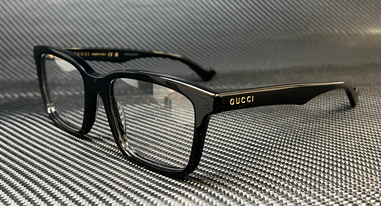 GUCCI GG0964O 004 Back Gold Men's Rectangle 55 mm Eyeglasses