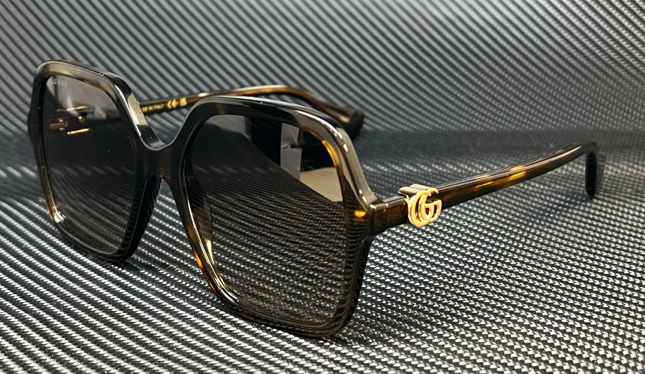 Gucci Brown Rectangular Men's Sunglasses GG1080S 002 56