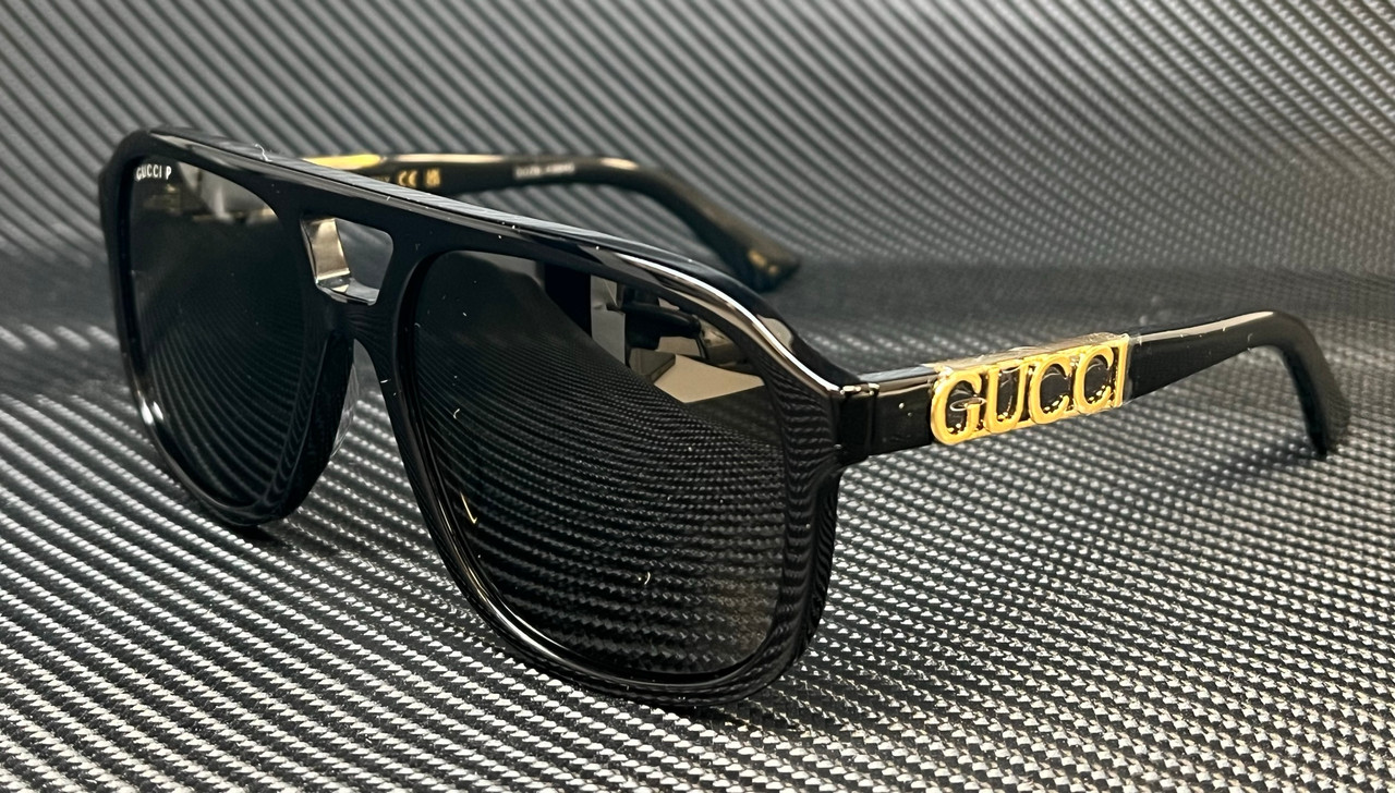 Sunglasses Gucci Lettering GG1570S 006 57-18 Black in stock | Price 179,92  € | Visiofactory