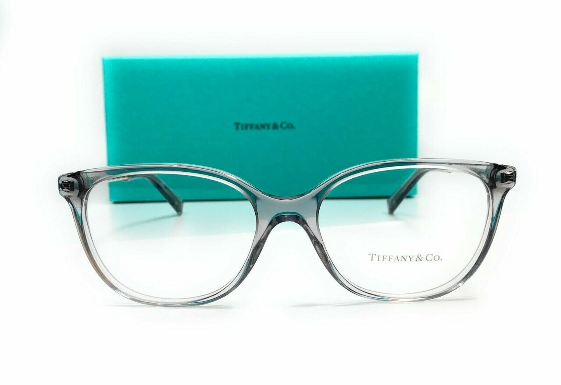 Tiffany Tf2168 8270 Crystal Grey Women Square Demo Lens Eyeglasses
