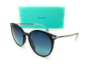 Tiffany TF4142BF 80019S Black Women's Asian Fit Phantos Sunglasses 54 mm
