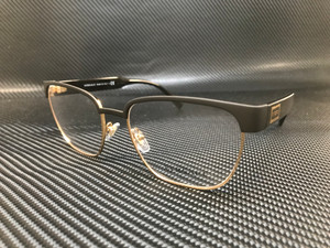 Versace VE1264 1436 Matte Black Demo Lens Men's Pillow Eyeglasses Frame 54 mm
