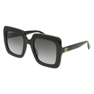 GUCCI GG0328S 001 Rectangular Square Black Grey Gradient Women's Sunglasses 53mm