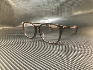 GUCCI GG0831OA 003 Ruthenium Square Rectangle Men's Eyeglasses 52 mm