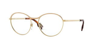 BURBERRY BE1337 1296 Beige Gold Round Women's  53 mm Eyeglasses