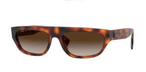 BURBERRY BE4301 331613 Havana Rectangle Women's 57 mm Sunglasses
