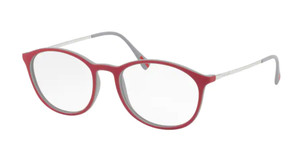 PRADA LINEA ROSSA PS 04HV VY11O1 Top Red Round Men's 53 mm Eyeglasses