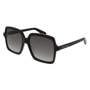 SAINT LAURENT SL 174 001 Black Square Round Women's 56 mm Sunglasses