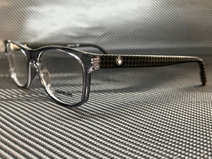 MONT BLANC MB0065O 003 Grey Square Rectangle Men's 55 mm Eyeglasses