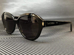 SAINT LAURENT SL 400 001 Black Oval Round Women's 58 mm Sunglasses