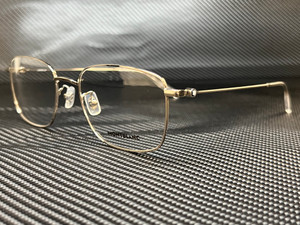 MONT BLANC MB0086OK 006 Silver Rectangle Men's 56 mm Eyeglasses