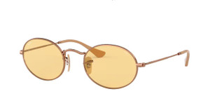 RAY BAN RB3547N 91310Z Copper Oval Unisex 54 mm Sunglasses