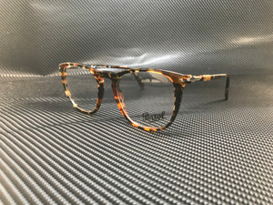 PERSOL PO3266V 1081 Havana Square Unisex 50 mm Eyeglasses