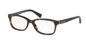 COACH HC6089 5120 Dark Tortoise Rectangle Women's 51 mm Eyeglasses