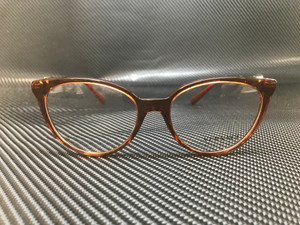 VERSACE VE3298B 5324 Transparent Brown Round Women's 53 mm Eyeglasses