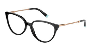 TIFFANY TF2206 8001 Black Cat Eye Women's 53 mm Eyeglasses