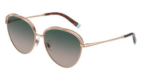 TIFFANY TF3075 61572C Rubedo Gold Round Women's 58 mm Sunglasses