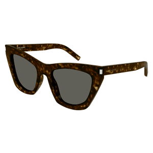SAINT LAURENT SL214 KATE 006 Havana Square Women's 55 mm Sunglasses