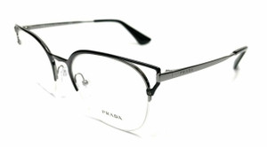 Prada PR 64UV M4Y1O1 Black Women's Authentic Eyeglasses Frame 51mm