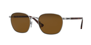 PERSOL PO2476S 513 57 Gunmetal Square Unisex 52 mm Polarized Sunglasses