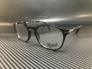 PERSOL PO3007V 1154 Black Square Rectangle Men's 52 mm Eyeglasses
