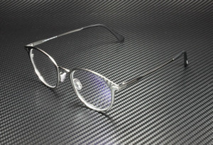 Tom Ford FT5528-B 009 Matte Gunmetal Black Clear Lens Metal 49 Unisex Eyeglasses