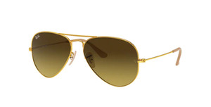 RAY BAN RB3025 112 85 Matte Gold Aviator 55 mm Unisex Sunglasses