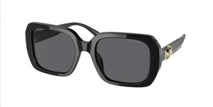 COACH HC8329U 500287 Black Square Women's 53 mm Sunglasses