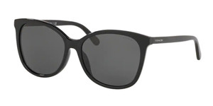 COACH HC8271U 500287 Black Square Women's 57 mm Sunglasses