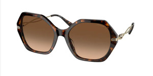 COACH HC8315 512074 Dark Tortoise Square Women's 57 mm Sunglasses