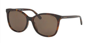 COACH HC8271U 512073 Dark Tortoise Square Women's 57 mm Sunglasses