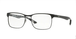 RAY BAN RX8416 2503 Black Square 53 mm Unisex Eyeglasses