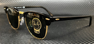 RAY BAN RB3016 W0365 Black on Arista Square 49 mm Unisex Sunglasses